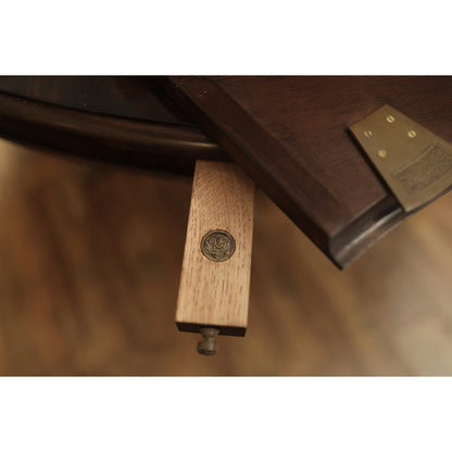 Round Mahogany Wood Dining Table