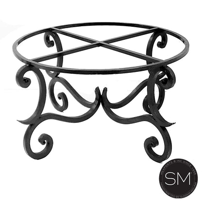 Round Mesquite Coffee Table With Turquoise Inlay 鈥?Solid Mesquite Wood & Iron Base 鈥?Southwestern Rustic Living Room Centerpiece