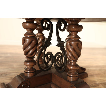 Round Solid Wood Dining Table