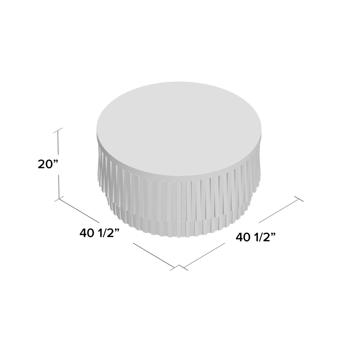 Round Teeter Totter Stone Cocktail Table