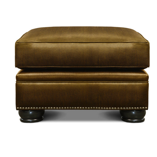 Royale Leather Ottoman