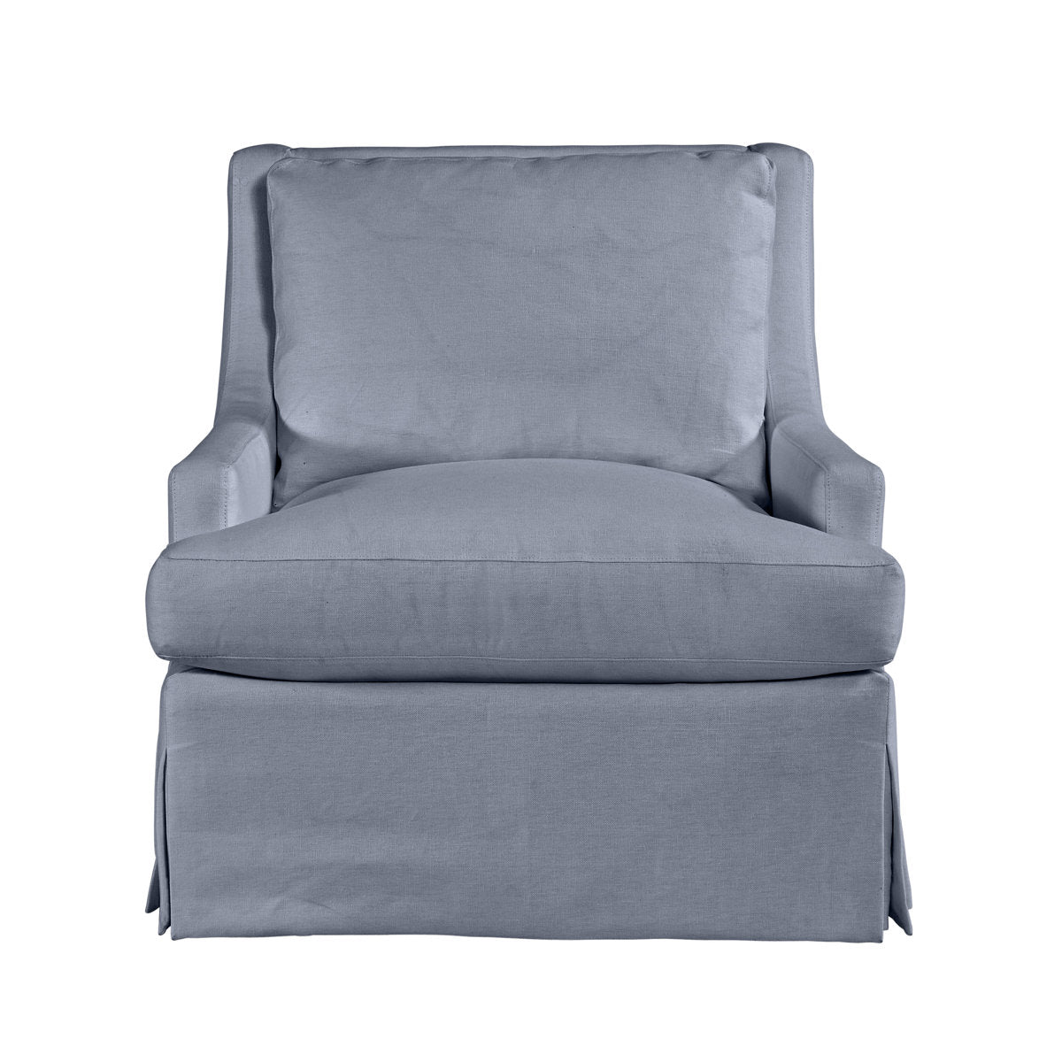 Royce 35" Wide Linen Slipcovered Armchair