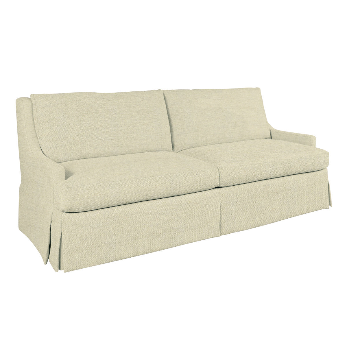 Royce 87" Linen Recessed Arm Slipcovered Sofa with Reversible Cushions