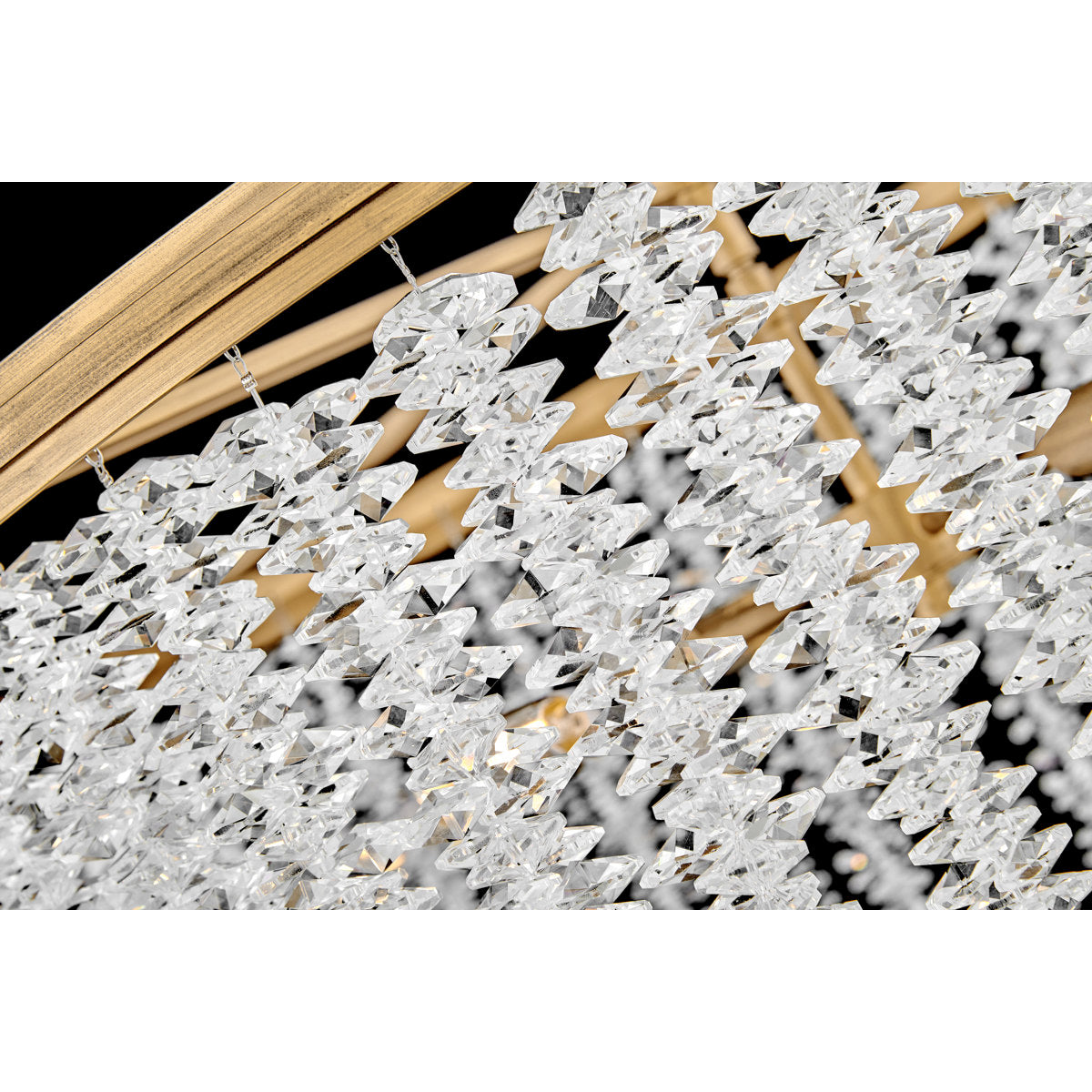 Rubina 6 - Light Steel Dimmable Tiered Chandelier