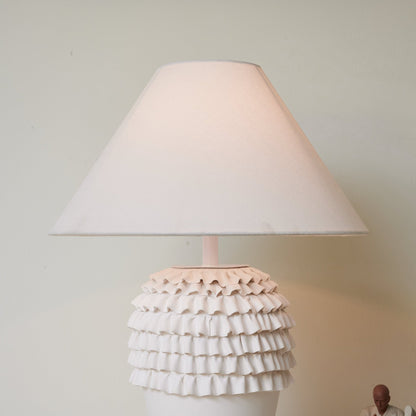 Ruffle Ceramic Table Lamp