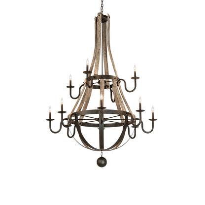 Rustic Lodge 12 - Light Chandelier