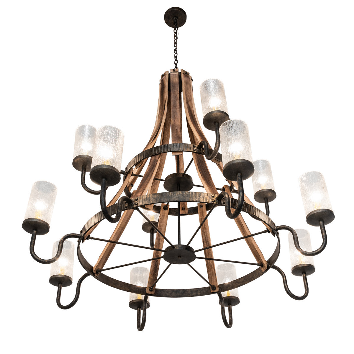 Rustic Lodge 12 - Light Chandelier
