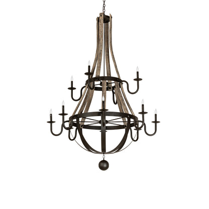 Rustic Lodge 12 - Light Chandelier