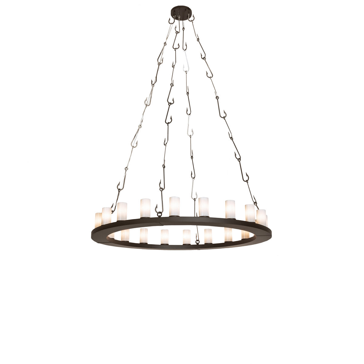 Rustic Lodge 20 - Light LED Chandelier