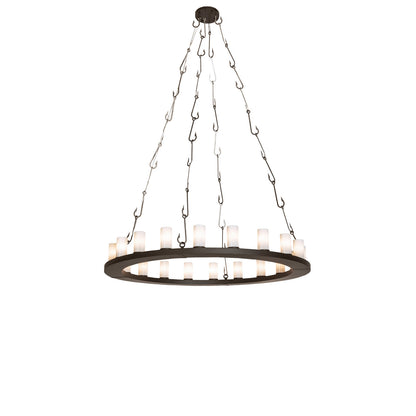 Rustic Lodge 20 - Light LED Chandelier
