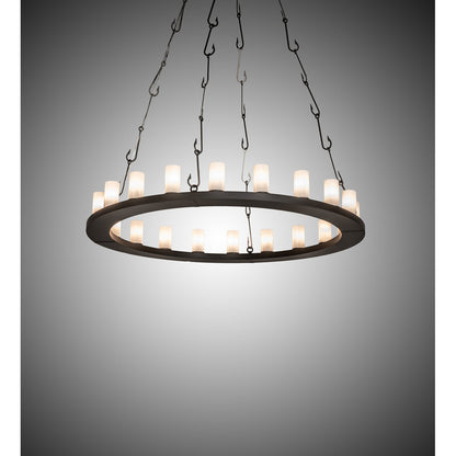 Rustic Lodge 20 - Light LED Chandelier