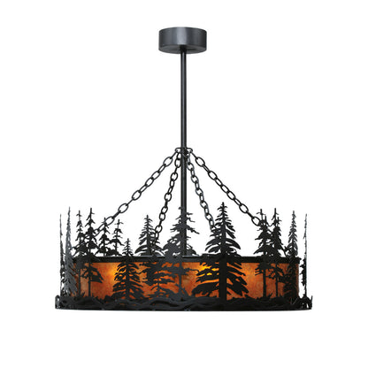 Rustic Lodge 4 - Light Glass Chandelier
