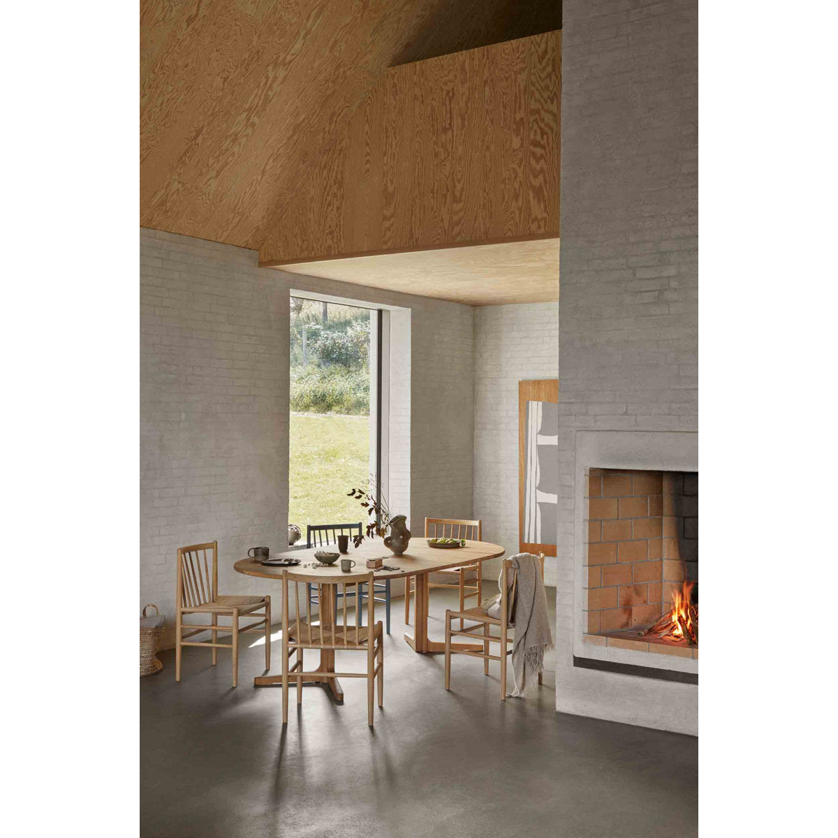 Ry Oval Solid Oak Dining Table
