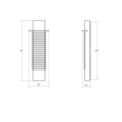 Sonneman Sonneman Kengo 30 Inch Led Wall Sconce Cp516323