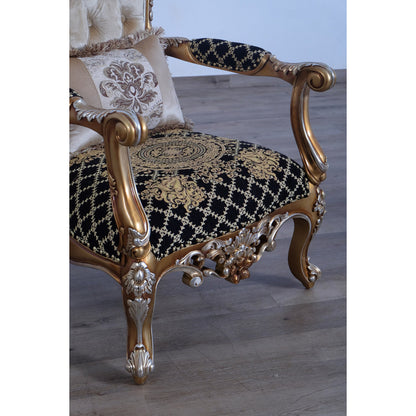 Saint Germain Armchair Chair with Ottoman
