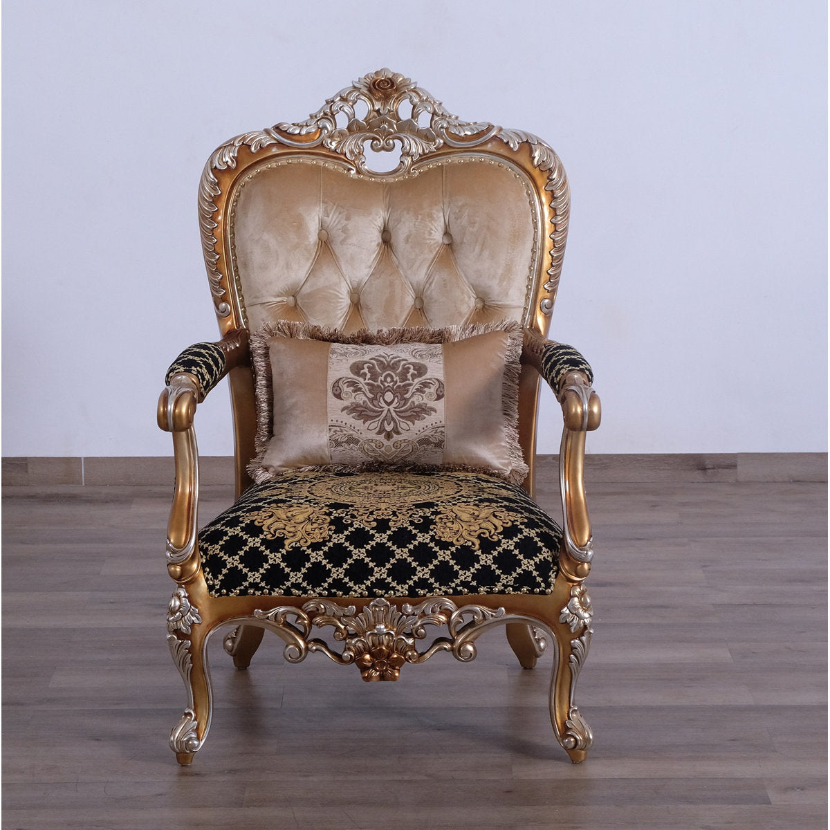Saint Germain Armchair Chair with Ottoman