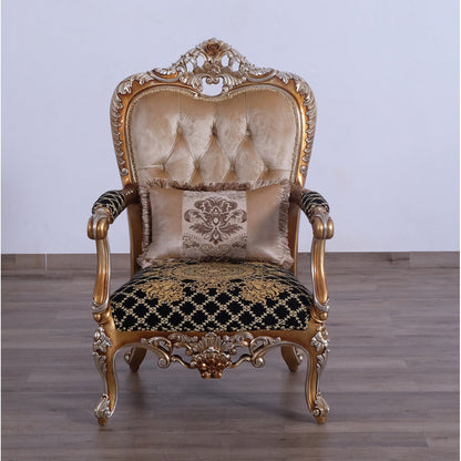 Saint Germain Armchair Chair with Ottoman