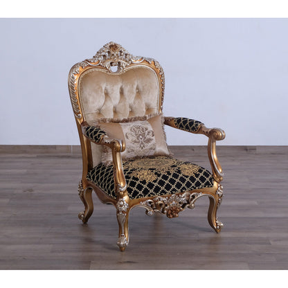 Saint Germain Armchair Chair with Ottoman