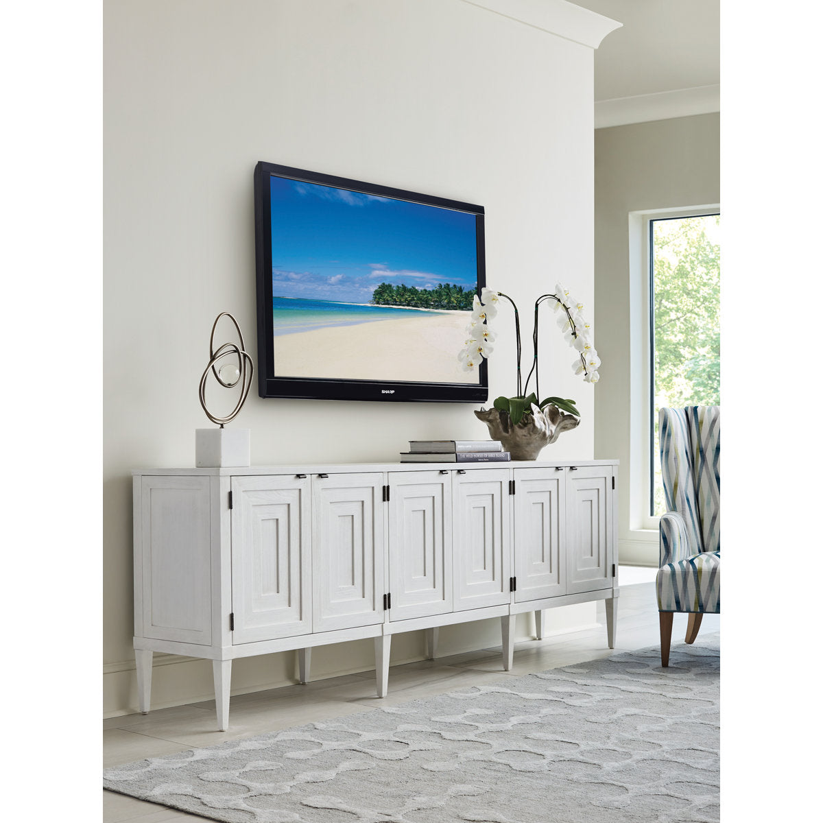 Sanibel Clearwater Long Media Console