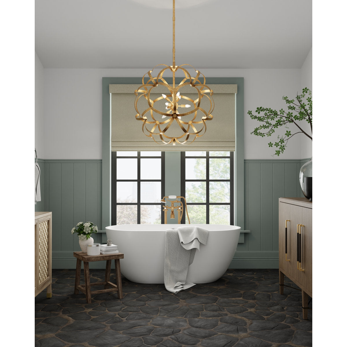 Sappho Orb 9 - Light Chandelier