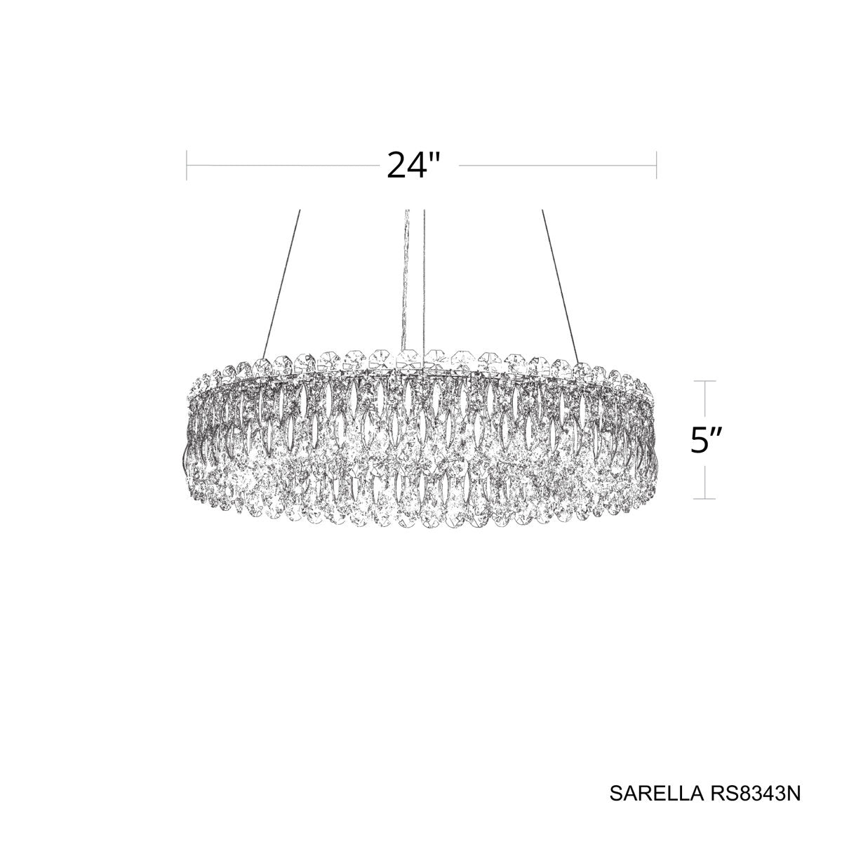 Sarella 12 - Light Chandelier