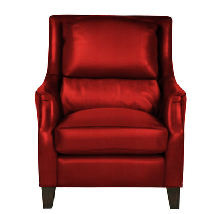 Savoy Leather Armchair Chair with Ottoman