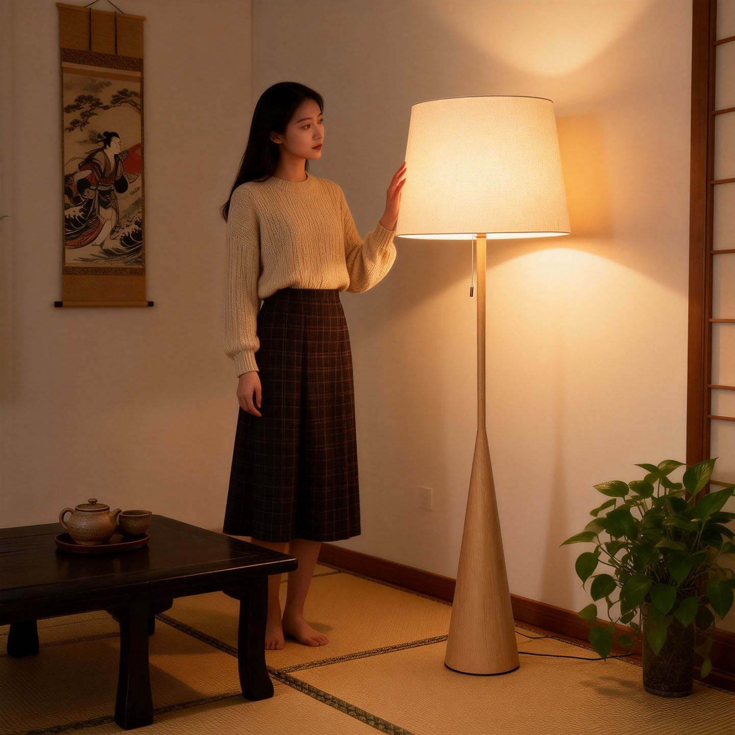 Nordic Grain Floor Lamp