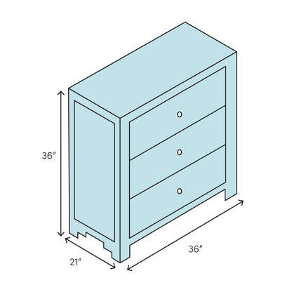 Scratch Three-Drawer Chest