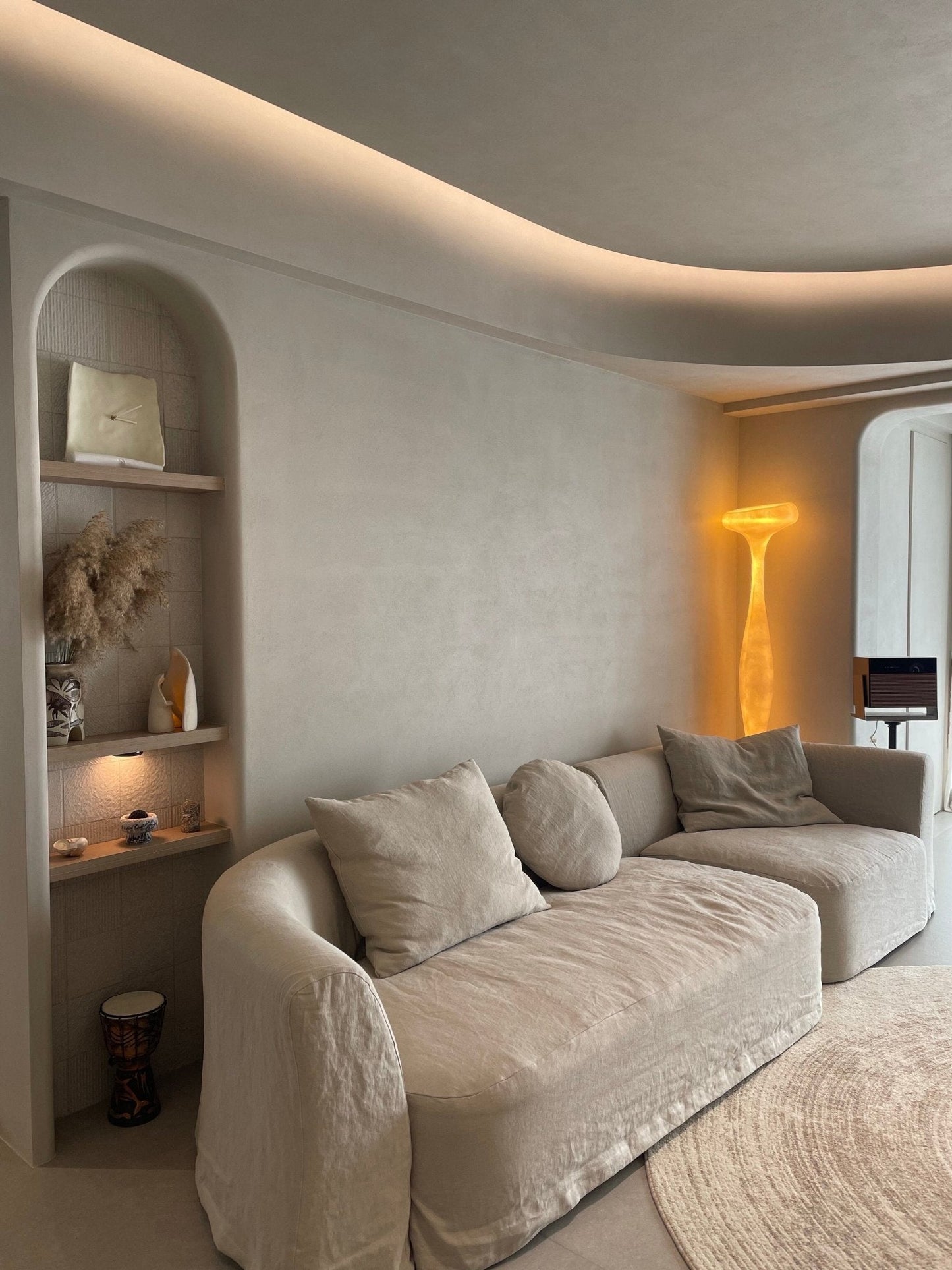 Sculptural Tall Floor Lamp