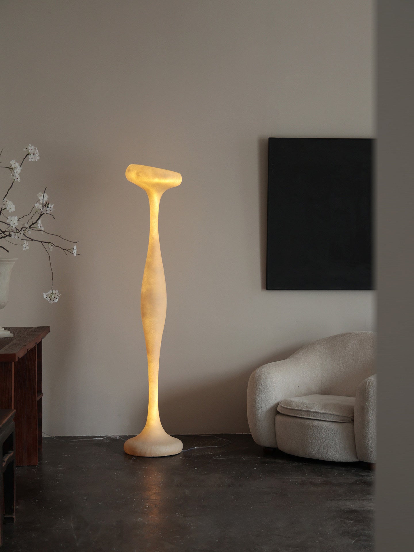 Sculptural Tall Floor Lamp