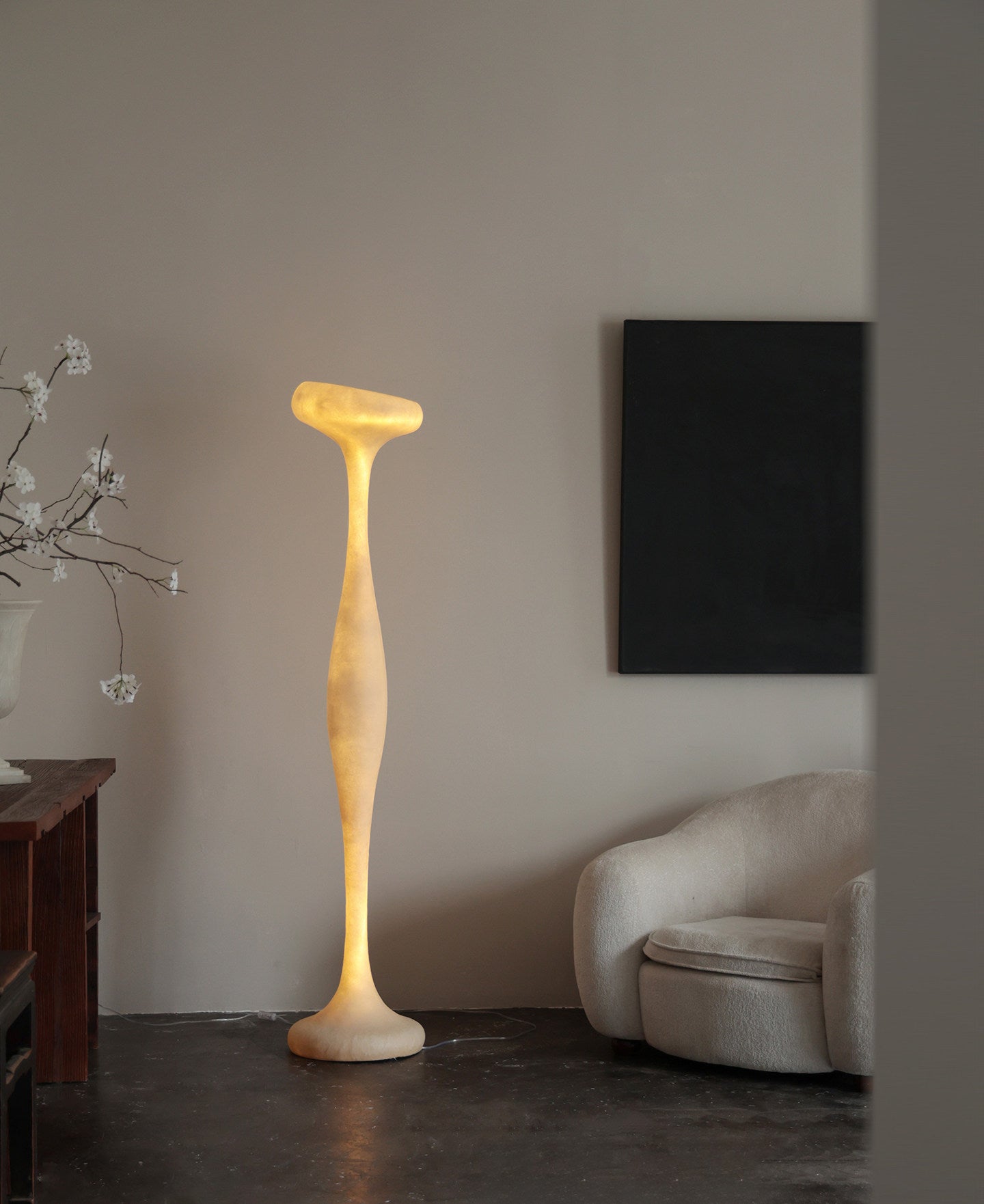 Sculptural Tall Floor Lamp