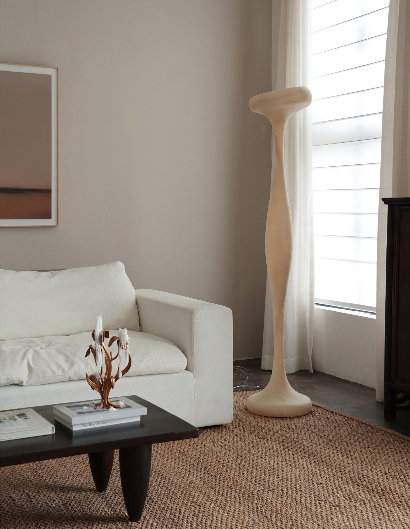 Sculptural Tall Floor Lamp