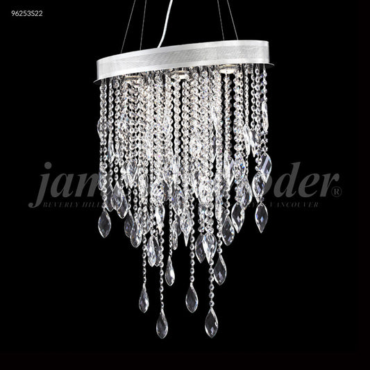 Sculptured Crystal Leaf 3 - Light Chandelier