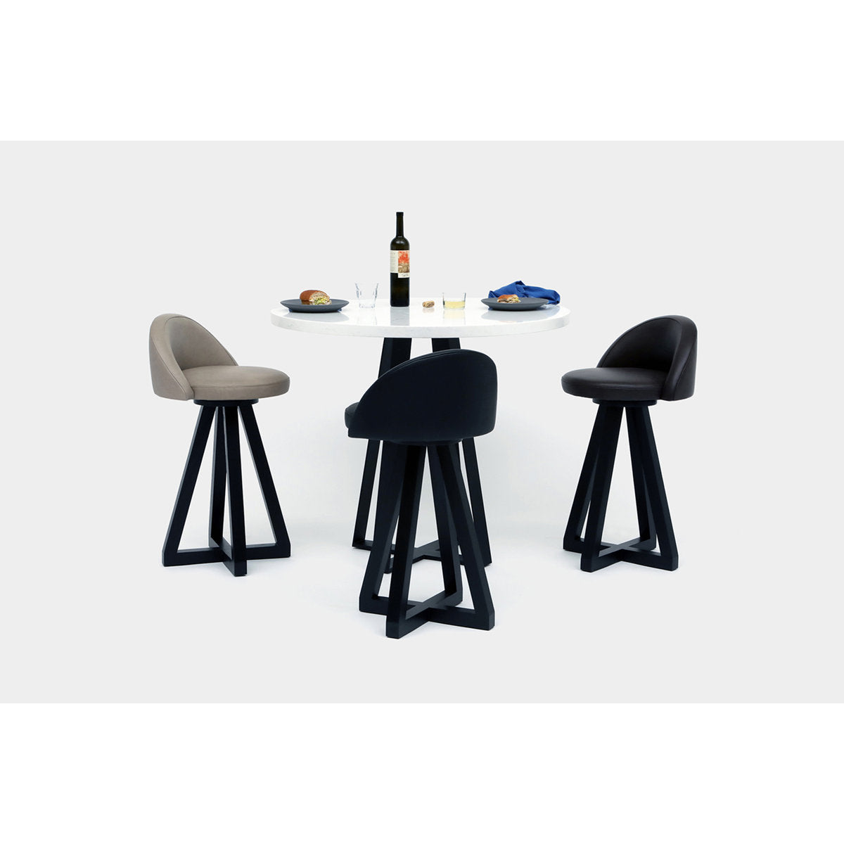 Sea Smoke Round Stone Dining Table