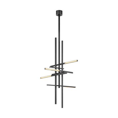 Sean Lavin Cityscape 6-light X-Large Pendant in Hand Rubbed Antique Brass with Crystal shade