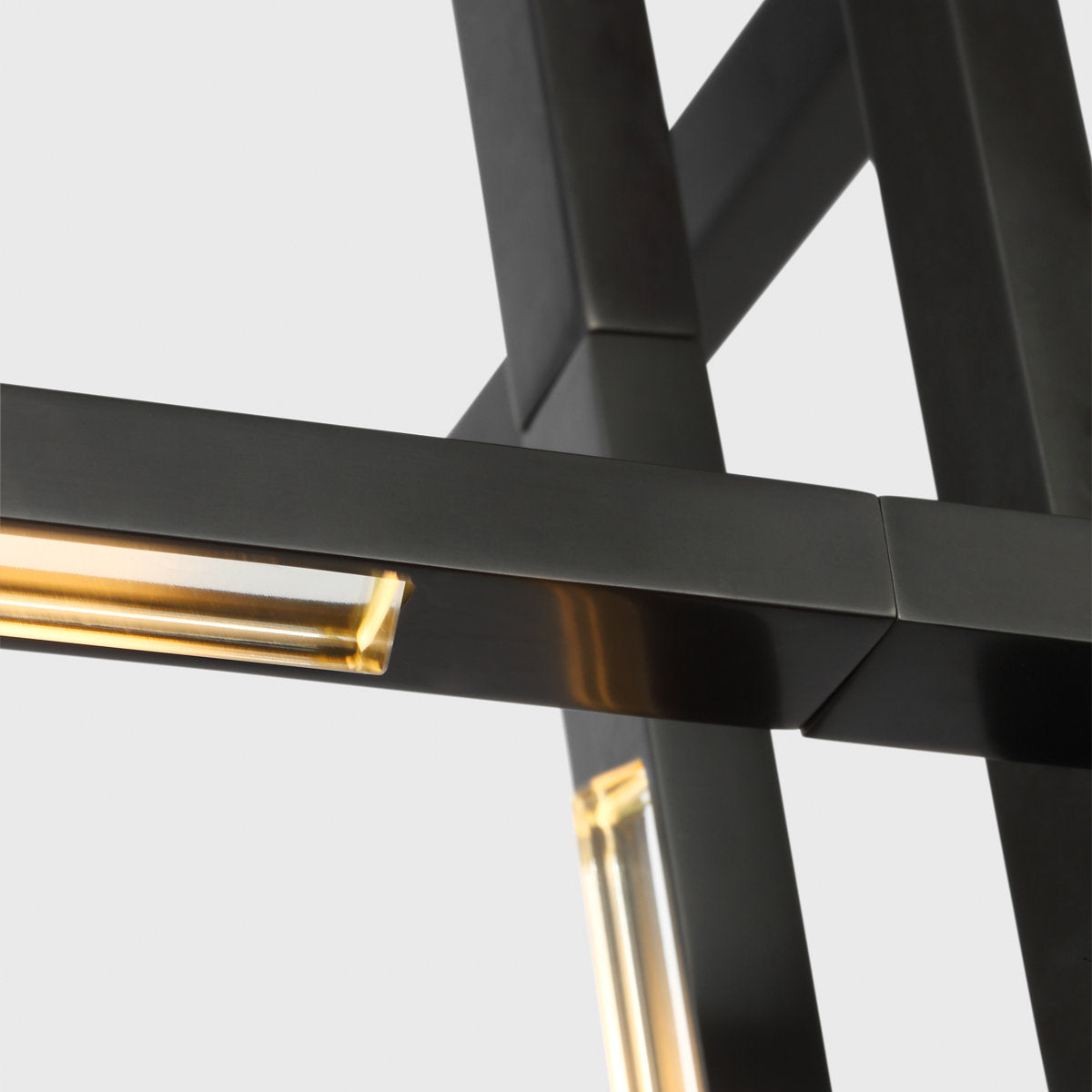 Sean Lavin Cityscape 6-light X-Large Pendant in Hand Rubbed Antique Brass with Crystal shade