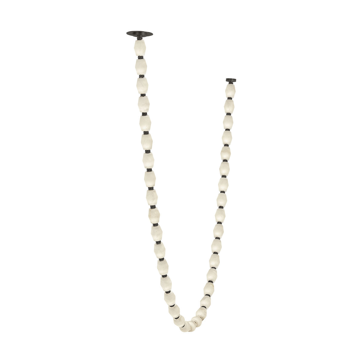 Sean Lavin Collier 240 Chandelier in Bronze with Alabaster shade