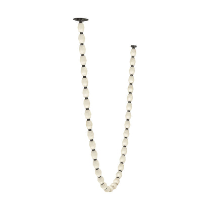 Sean Lavin Collier 240 Chandelier in Bronze with Alabaster shade