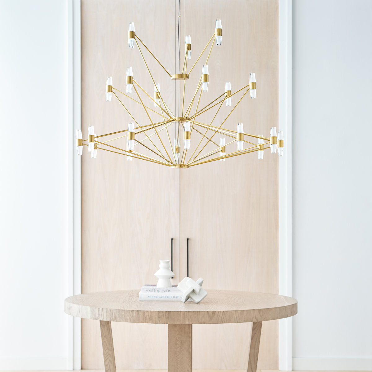Sean Lavin Lassell three tier tall extra large chandelier