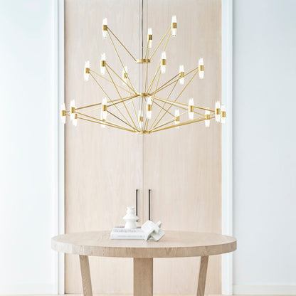 Sean Lavin Lassell three tier tall extra large chandelier