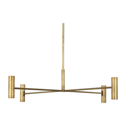Sean Lavin Ponte 8-light Large Chandelier in Nightshade Black with Nightshade Black shades