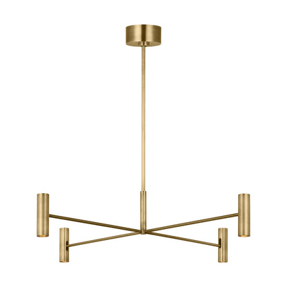 Sean Lavin Ponte 8-light Large Chandelier in Nightshade Black with Nightshade Black shades