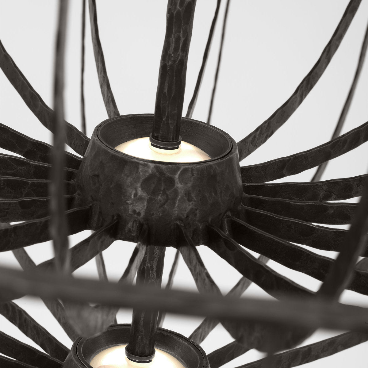 Sean Lavin Sanchi 3-light extra large two tier chandelier in aged iron finish