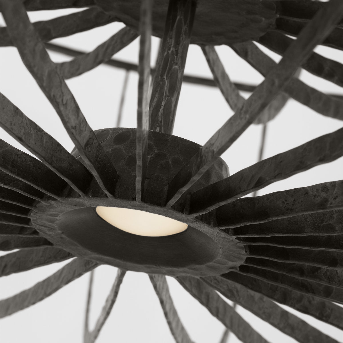 Sean Lavin Sanchi 3-light extra large two tier chandelier in aged iron finish