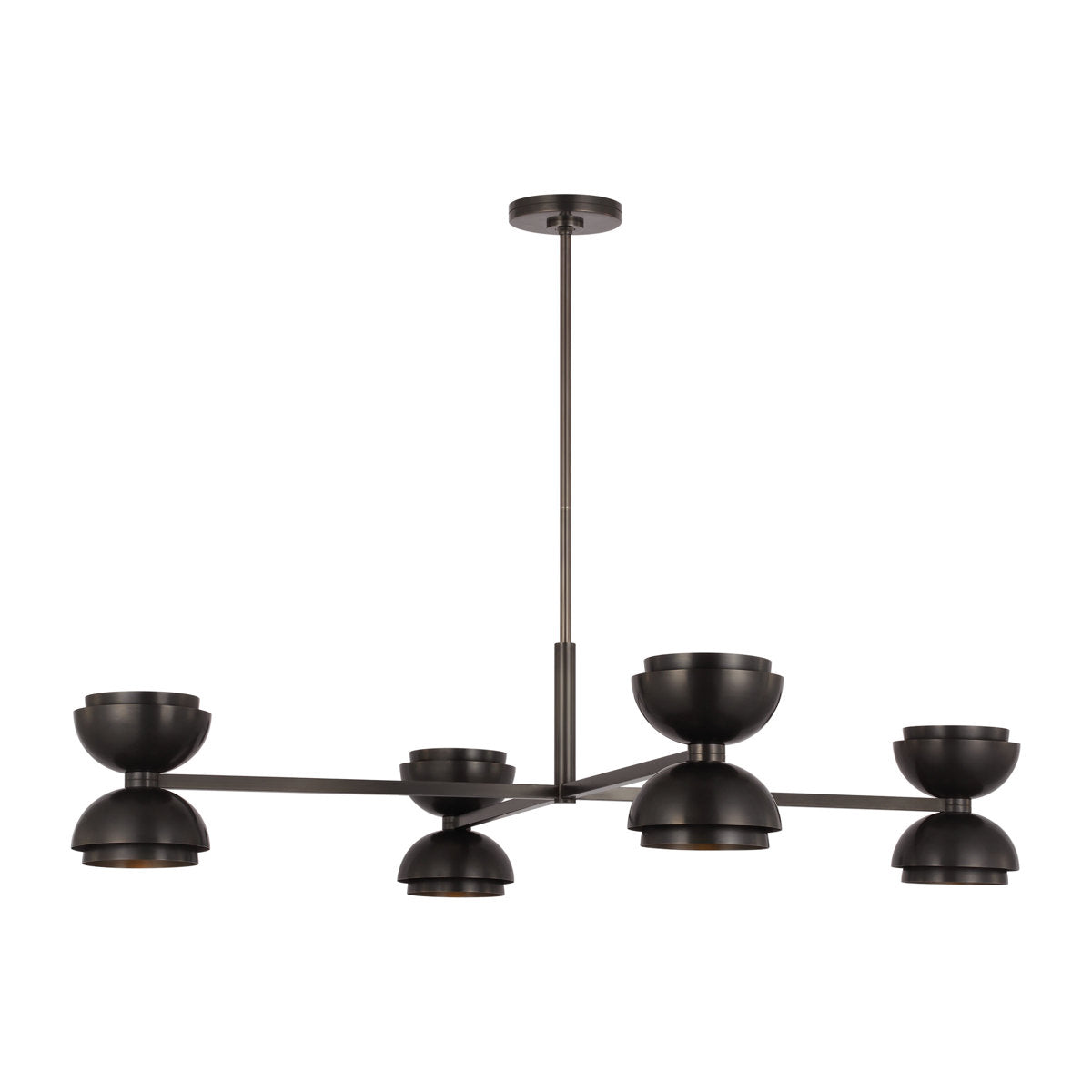 Sean Lavin Shanti 4-light extra large chandelier in natural brass finish