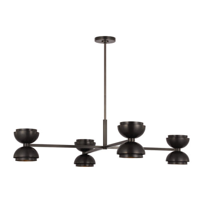 Sean Lavin Shanti 4-light extra large chandelier in natural brass finish