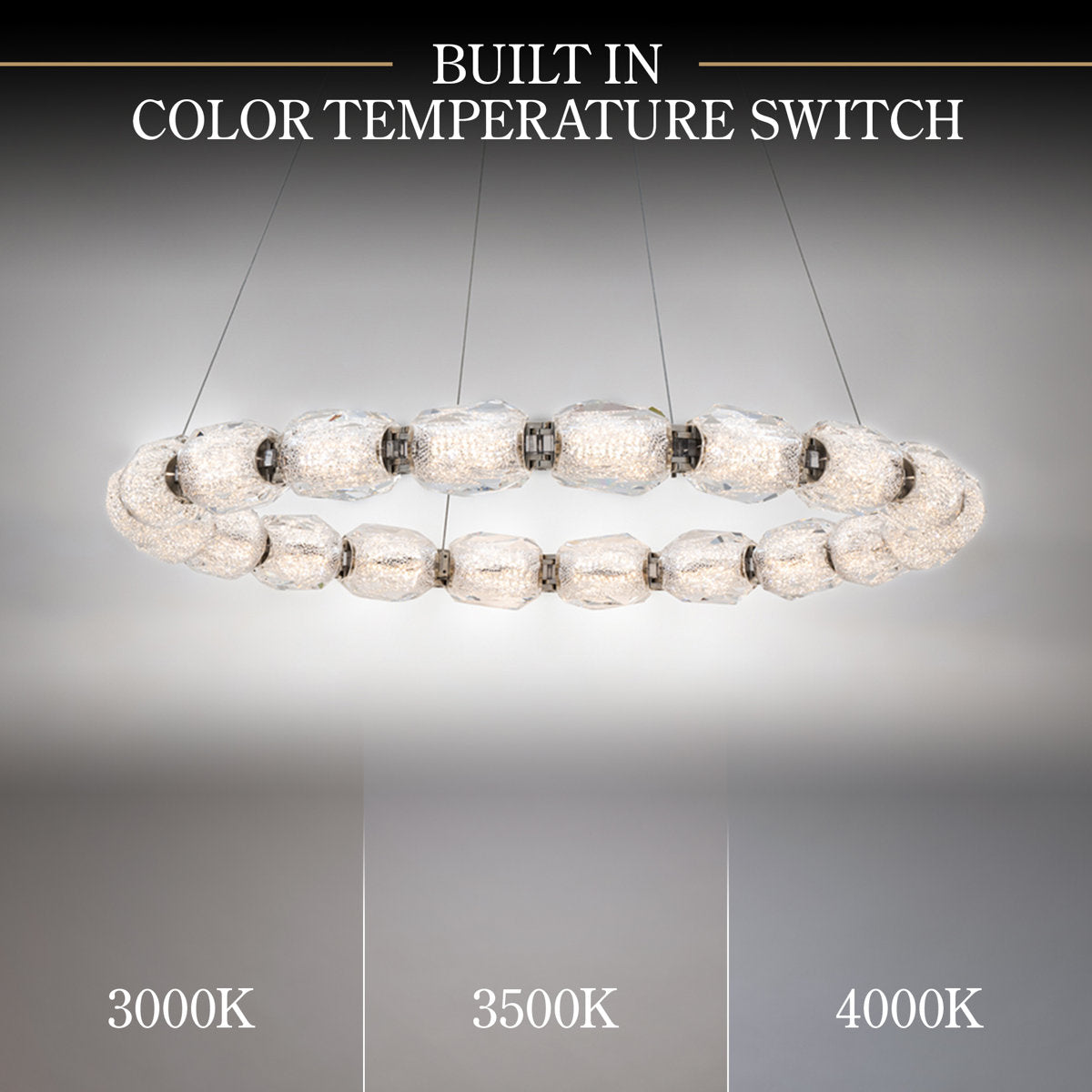 Seduction 20 Light Crystal LED Pendant