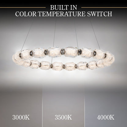 Seduction 20 Light Crystal LED Pendant