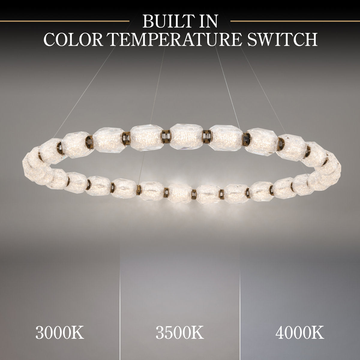 Seduction 28 Light Crystal LED Pendant