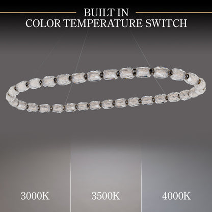 Seduction 32 Light Crystal LED Pendant